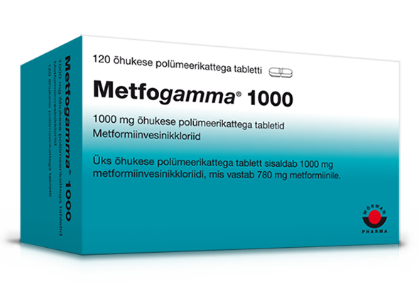 Metfogamma ®500, 850 ja 1000 mg õhukese polümeerikattega tabletid (Metformiin)