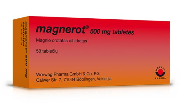 Magnerot ® 500  mg tabletės