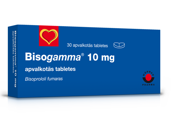 Bisogamma ® 10 mg un 5 mg apvalkotās tabletes