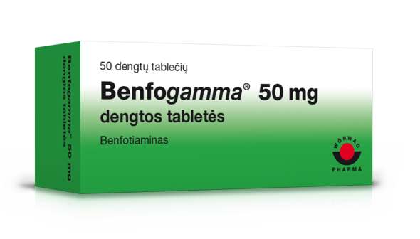 Benfogamma ® 50 mg dengtos tabletės