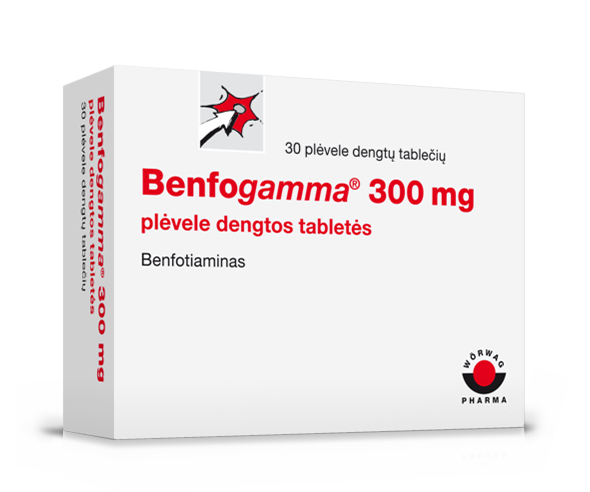 Benfogamma ® 300 mg plėvele dengtos tabletės
